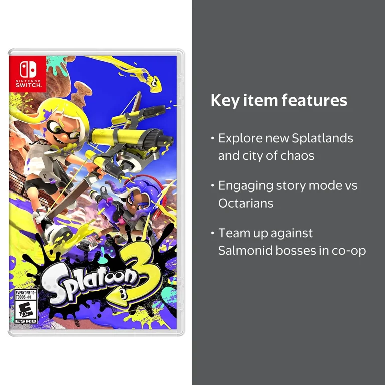 Splatoon 3 Nintendo Switch Games - Physical U.S. Version - Walmart.com