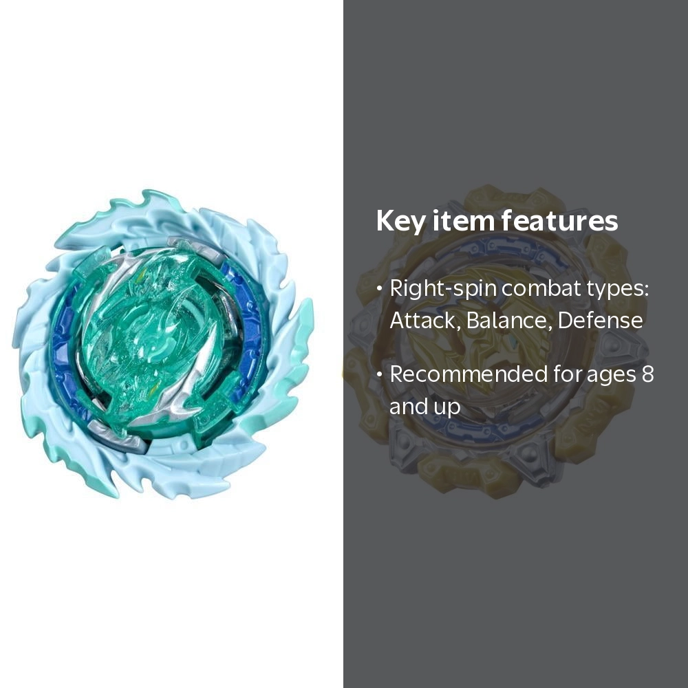 Beyblade Burst QuadDrive Magma Roktavor R7 and Gilded Balderov B7
