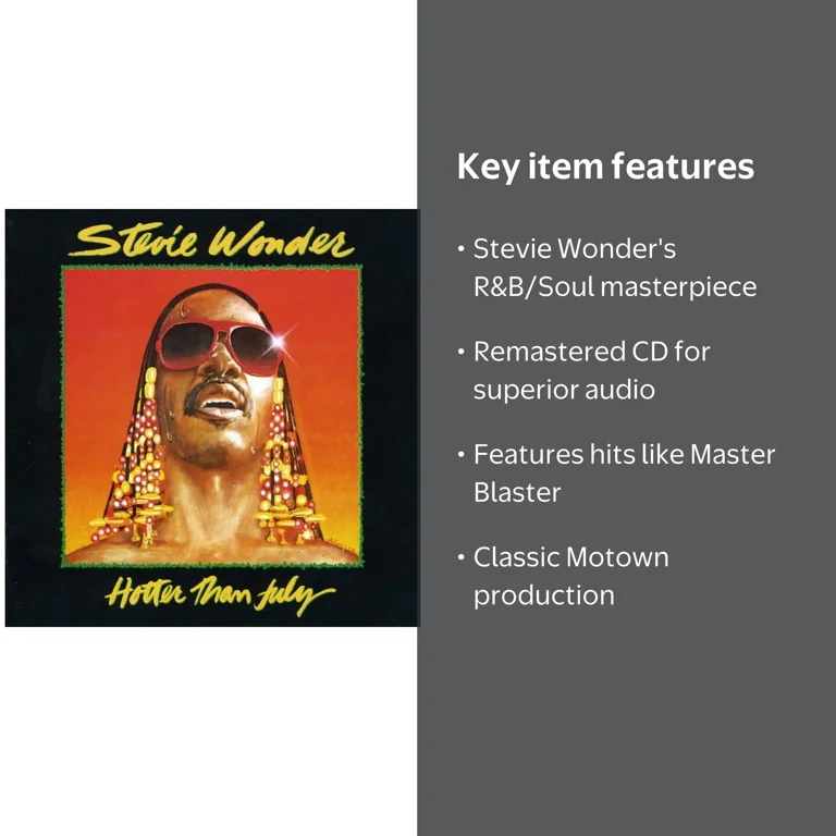 Stevie Wonder - Hotter Than July - Music & Performance - CD