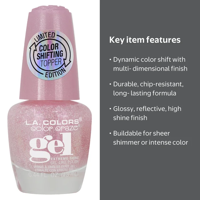 L.A. COLORS Color Shifting Nail Polish, Sunray, Multi-Dimensional