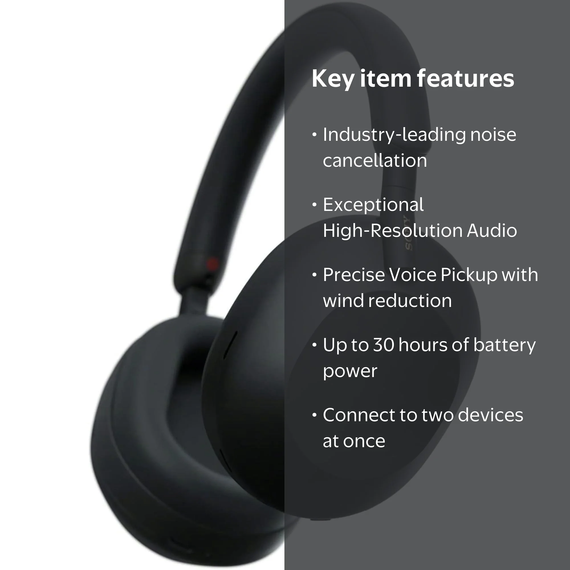 Sony WH-1000XM5/BM Wireless Industry Leading Noise Canceling
