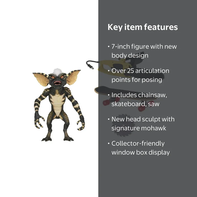 Gremlins Ultimate Stripe - 7” Articulated Horror Figurine from