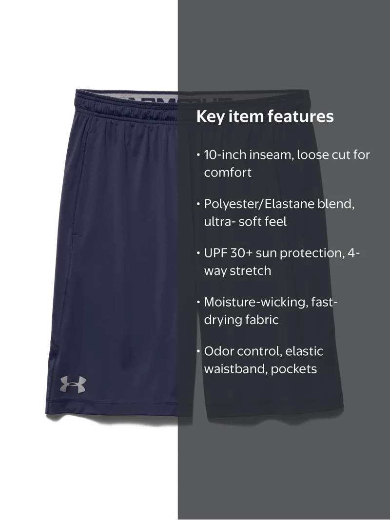 under armour dress shorts Short Men's Dark Gray Used 32 SHOR-031916 Additional features include moisture Men's Athletic Shorts in Black