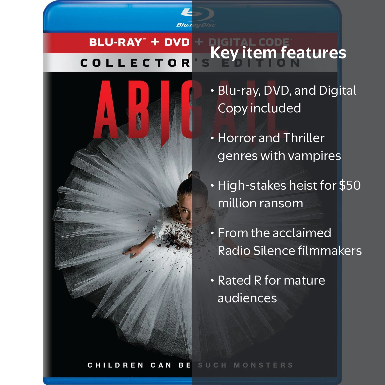SDS, Horror Blu-ray DVD Digital Copy, Abigail, Universal Studios