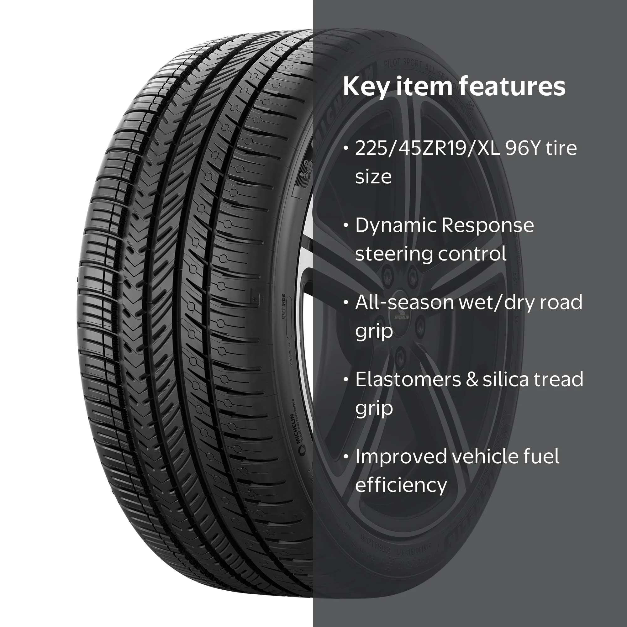 Free Shipping! Michelin Pilot Sport All-Season 4 225/45ZR19 XL