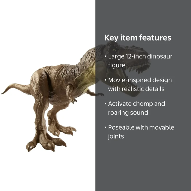 Jurassic World Toys 12-in Sound Surge Tyrannosaurus Rex Dinosaur