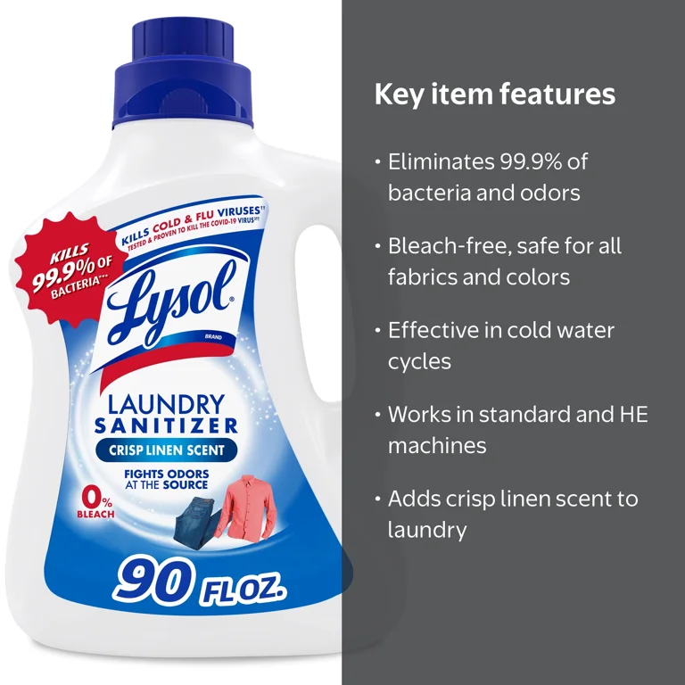 Si9 シスレー　ソワールドリント100ml Lysol Laundry Sanitizer Additive, 90 fl oz, Bacteria & Odor