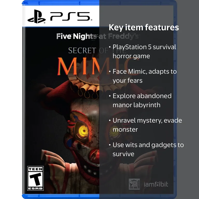 iam8bit, Five Nights at Freddy's Secret of the Mimic, PS5 game