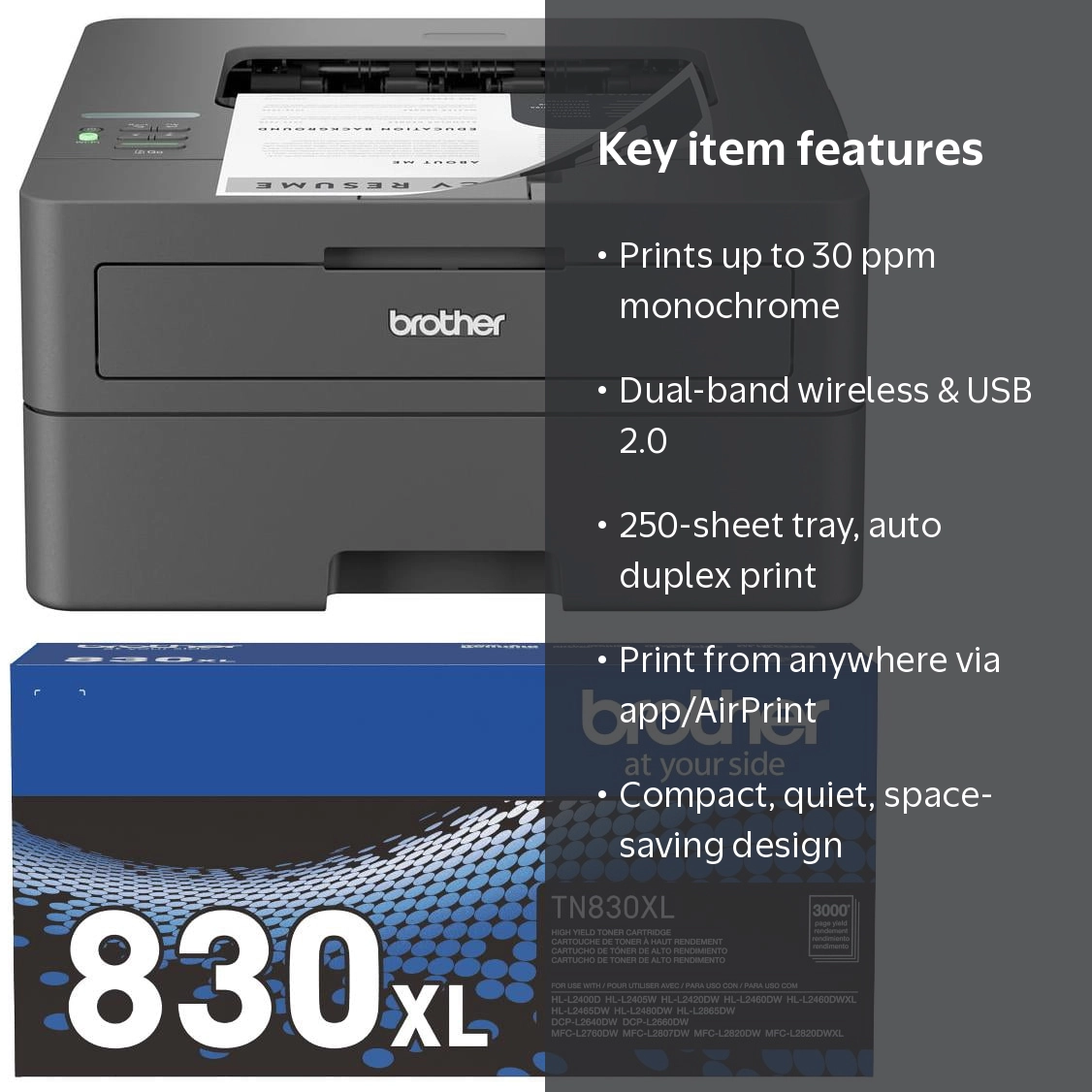 Brother 2420 + 830 XL - Walmart.com