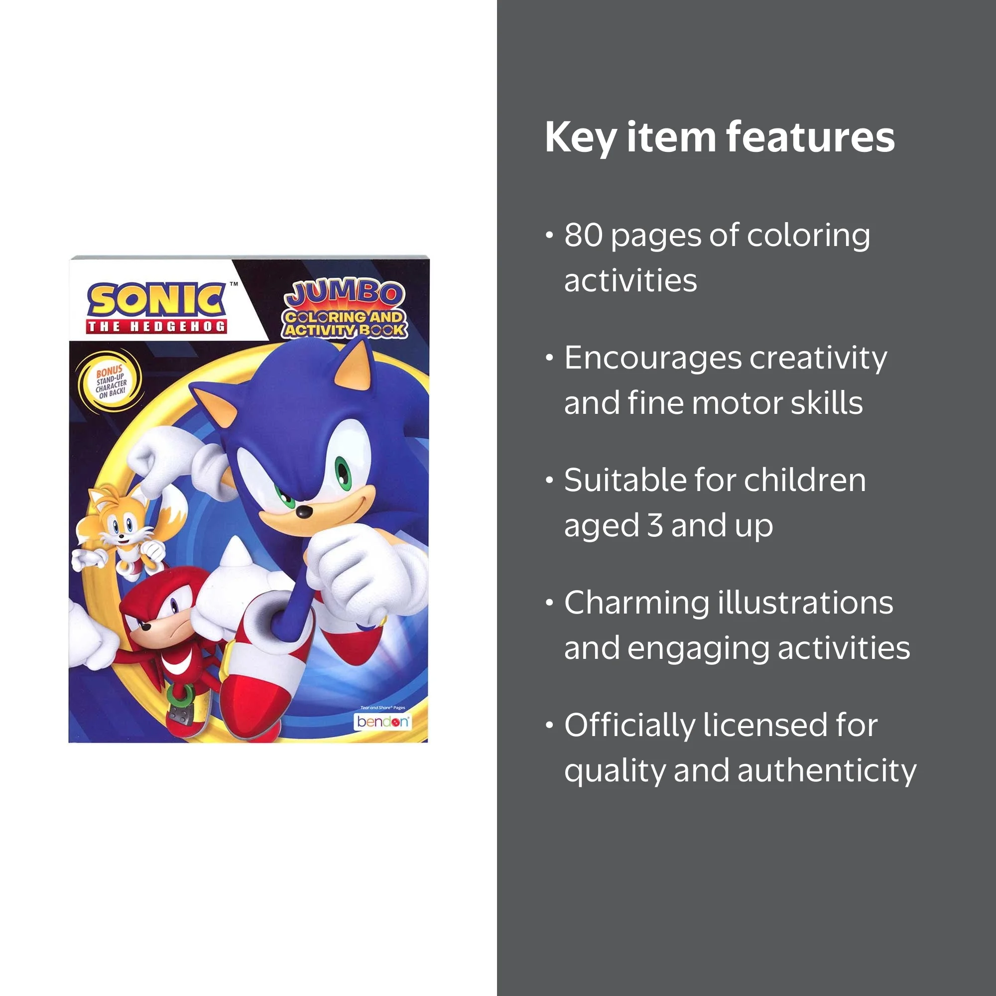 Sonic the Hedgehog 80pg Coloring Book, (Paperback) - Walmart.com