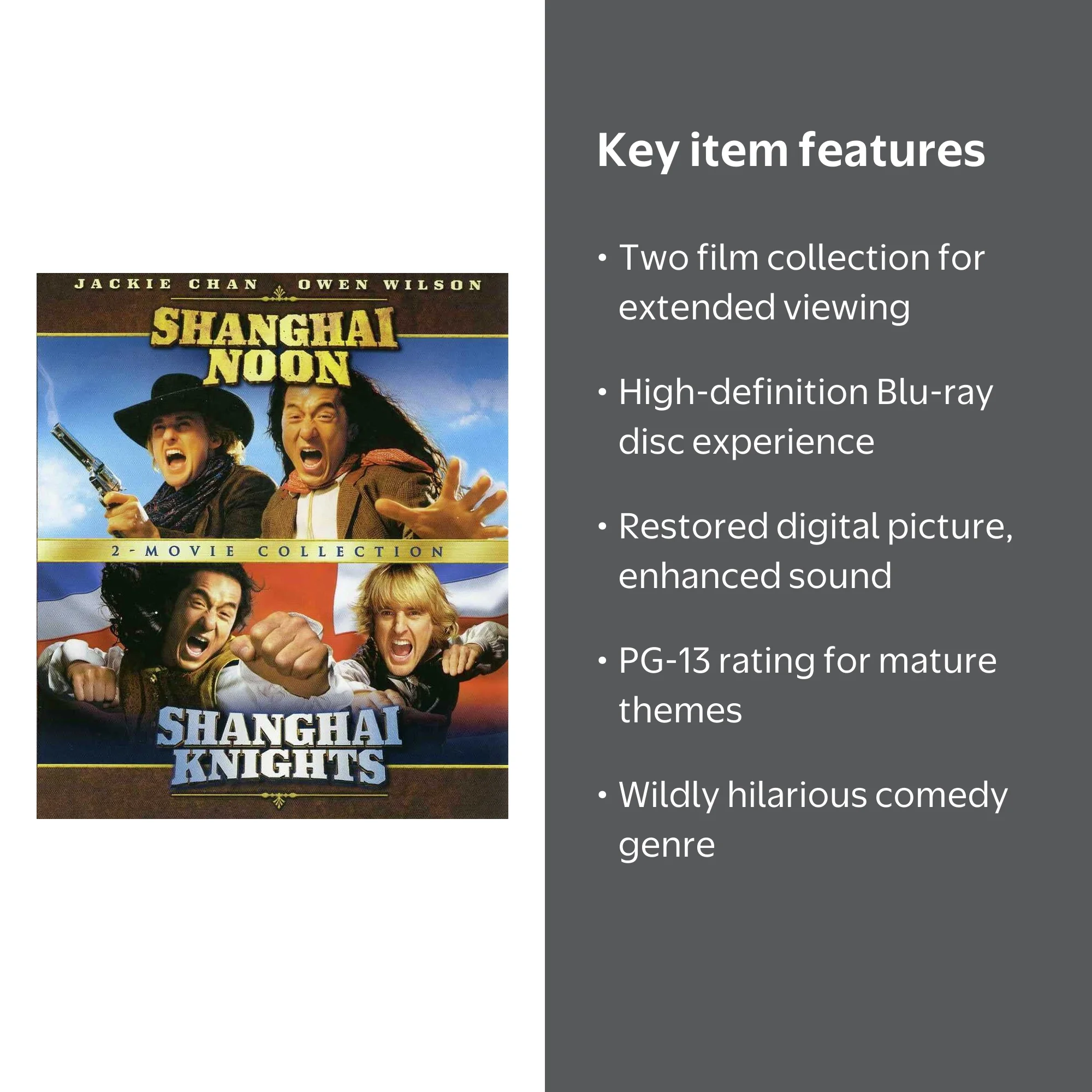 Shanghai Noon / Shanghai Knights: 2-Movie Collection - Walmart.com