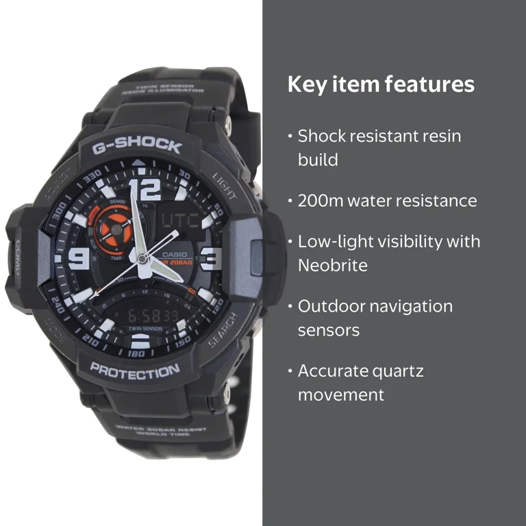 Casio G-Shock Gravitymaster GA1000-1A Twin Sensor Aviation W