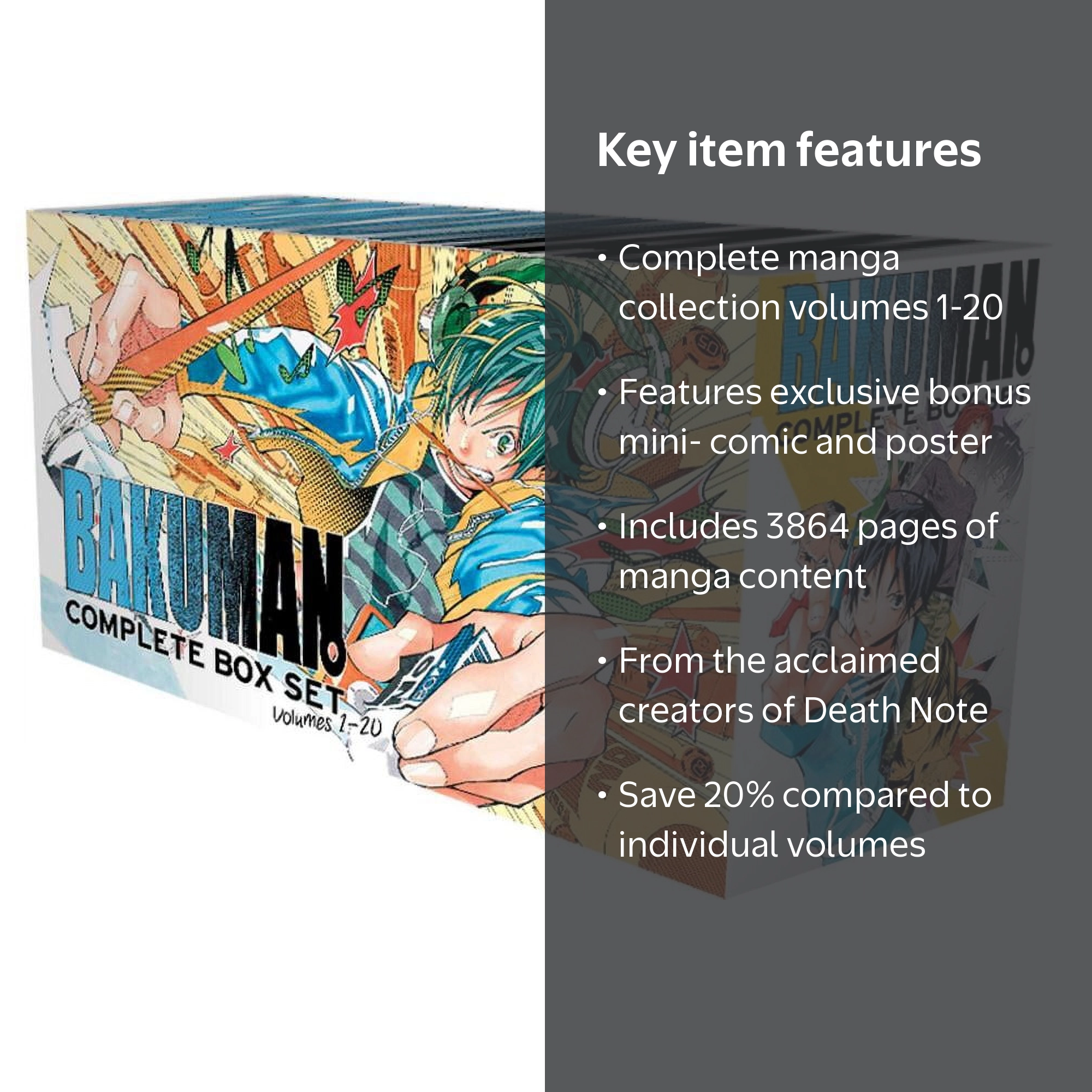 Tsugumi Ohba, Manga Collection Set, Volumes 1-20, Bonus - Walmart.com