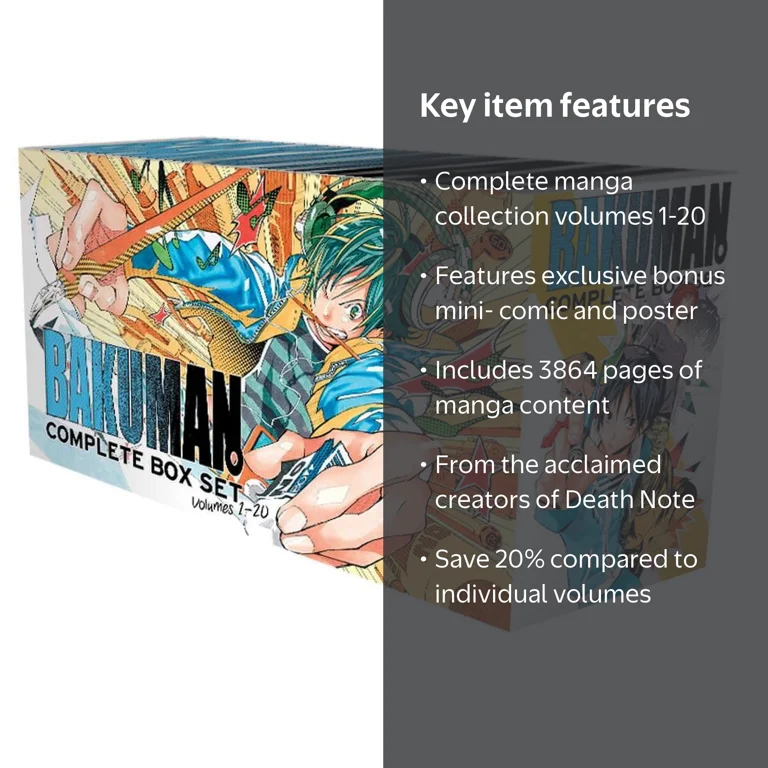 Tsugumi Ohba, Manga Collection Set, Volumes 1-20, Bonus - Walmart.com