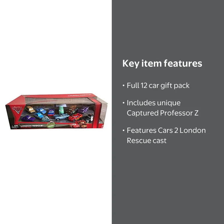 Disney Cars 2 London Rescue with Captured Professor Z - 12 Car