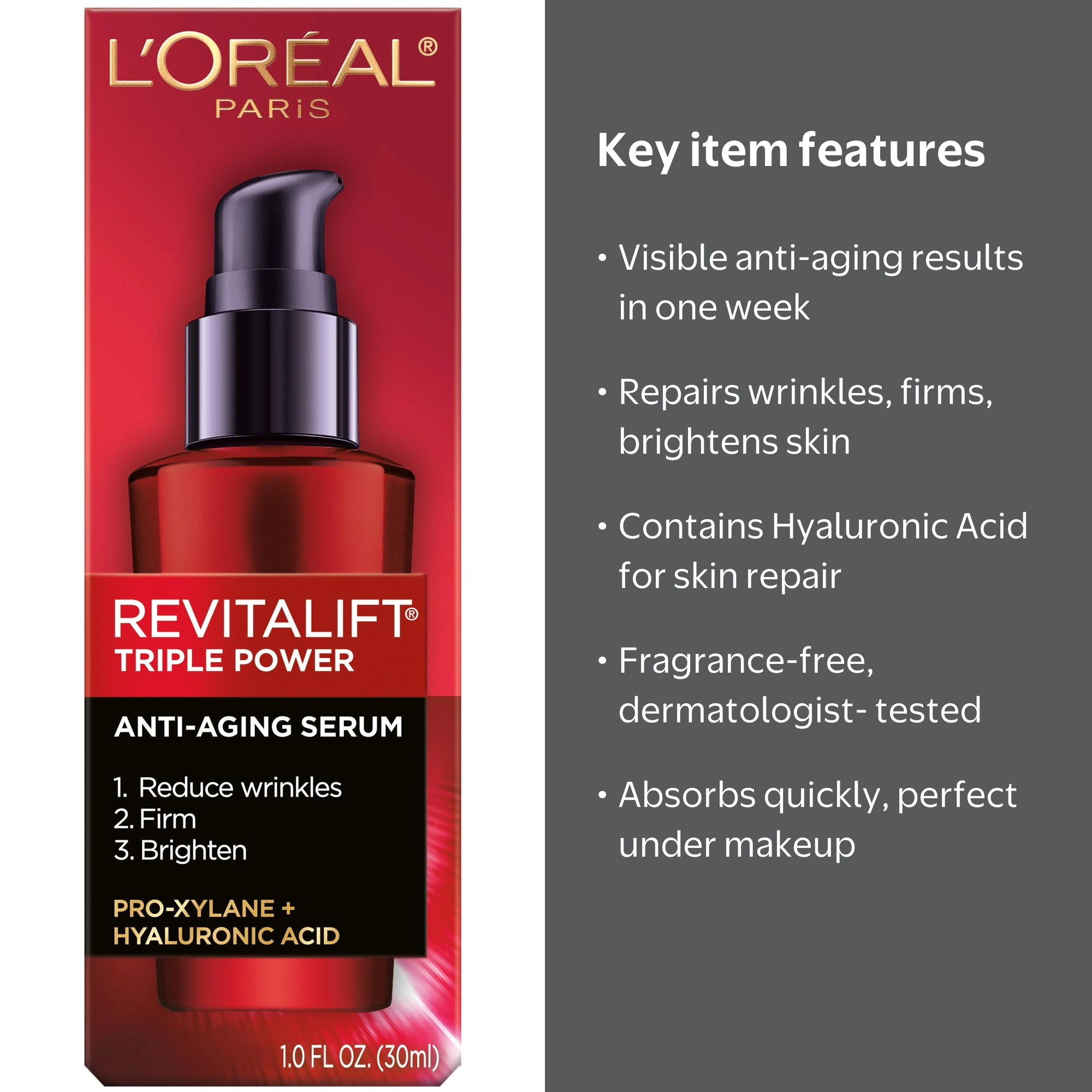 L'Oréal Paris Revitalift Triple Power Serum & Moisturizer Bundle