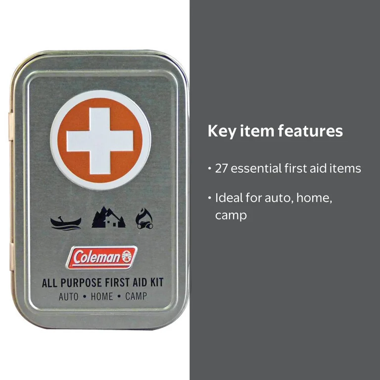 KIT SINGLE COMPLETE BOX（KIT SINGLE全27種） Coleman All Purpose First Aid Kit, 27 count HSA/FSA Eligible