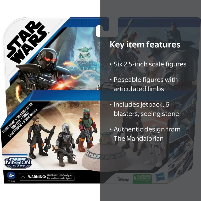 STAR WARS Mission Fleet Mandalorian Action Figure Set with 6