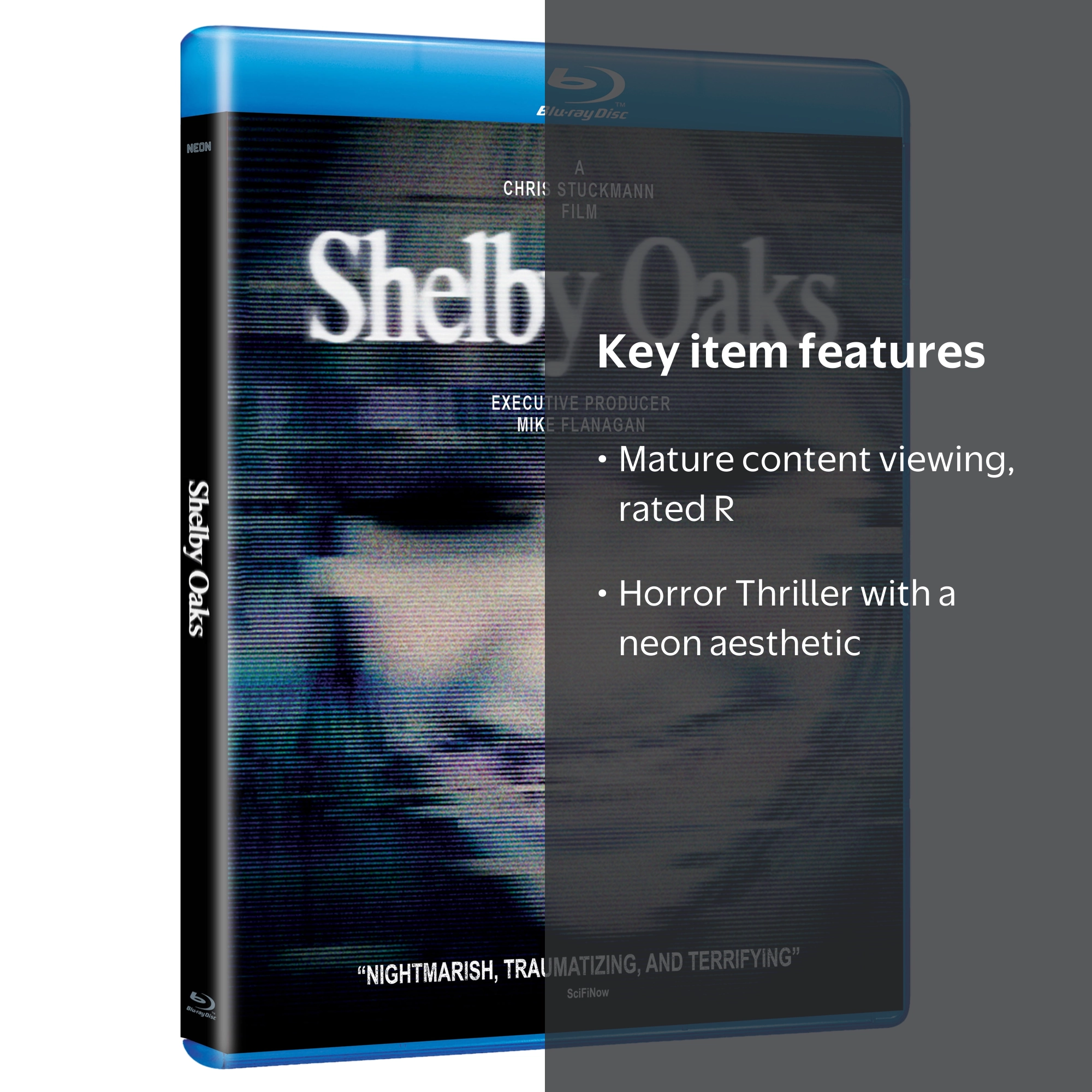 Anderson, Shelby Oaks Blu-ray, Neon, Horror Movie Rated R Thriller