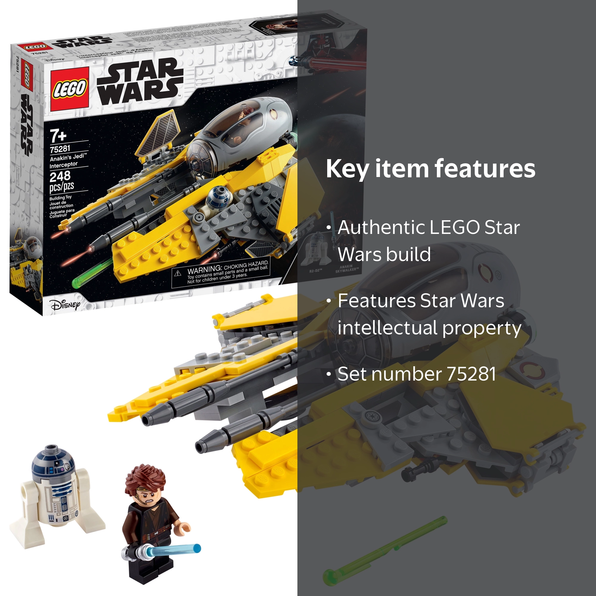 LEGO Star Wars Anakin's Jedi Interceptor 75281: Action Battle