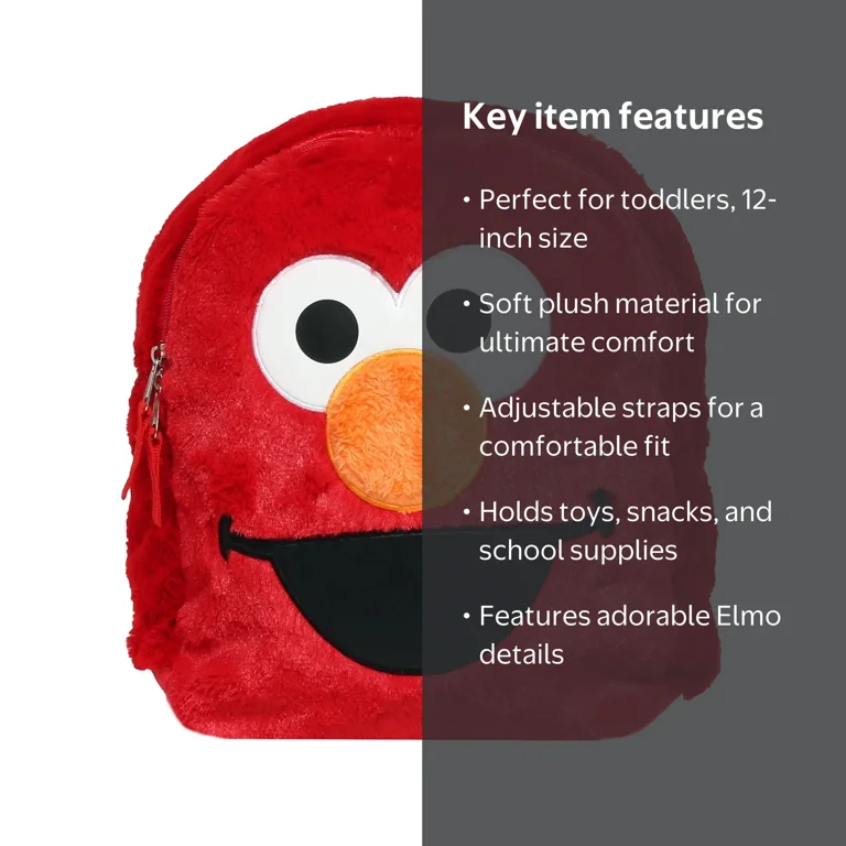 elmo mini backpack Sesame Street for Kids - Bundle With 12