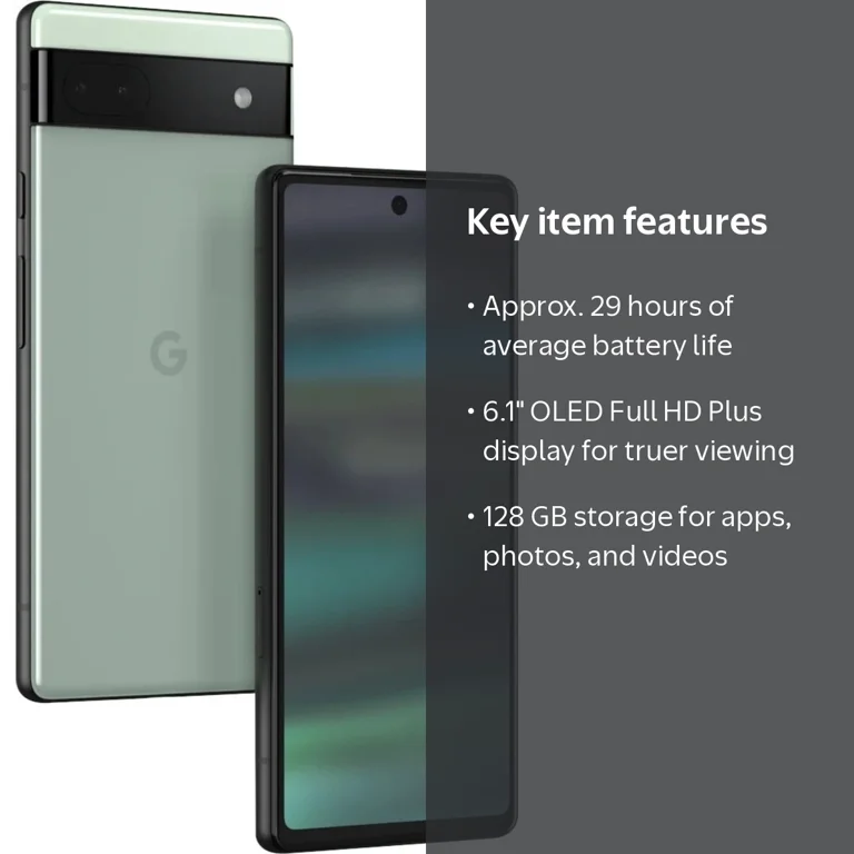 Unlocked Google Pixel 6a, 128 GB, 6.1