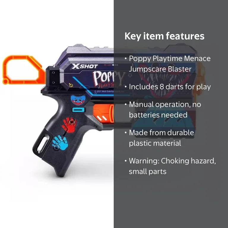 Poppy Playtime Menace Jumpscare Blaster (8 Darts) - Walmart.com
