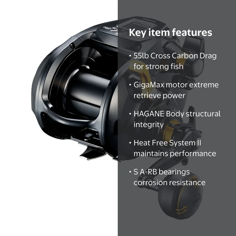 Shimano Beastmaster 9000B Electric Fishing Reel with Color LCD