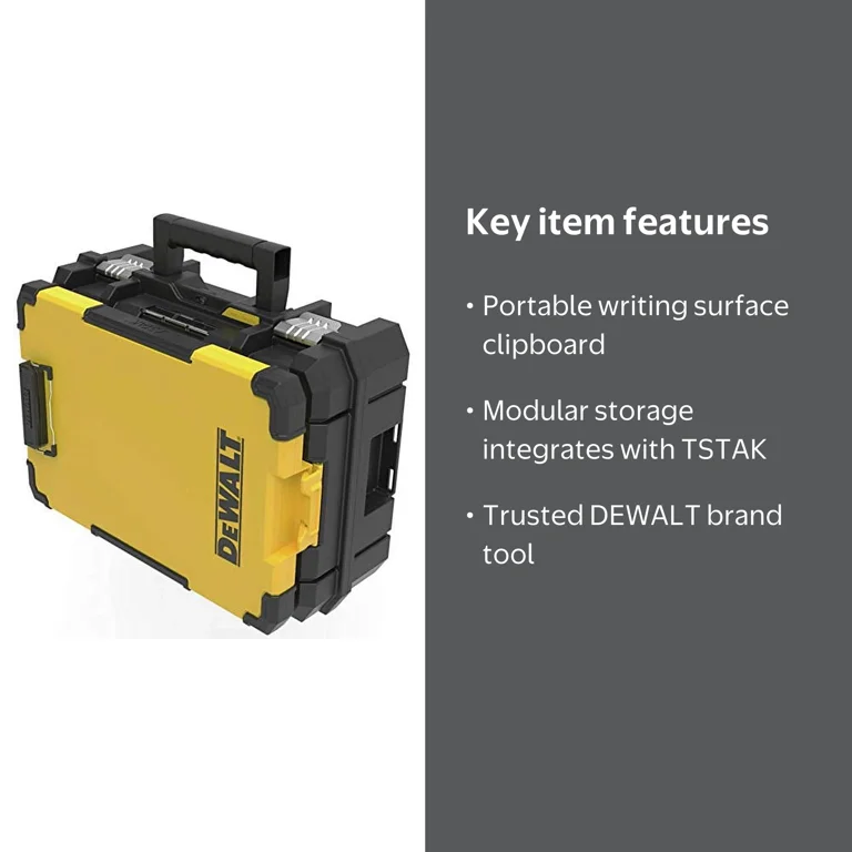 DEWALT, TSTAK Clipboard, DWST17818, Durable Storage Accessory