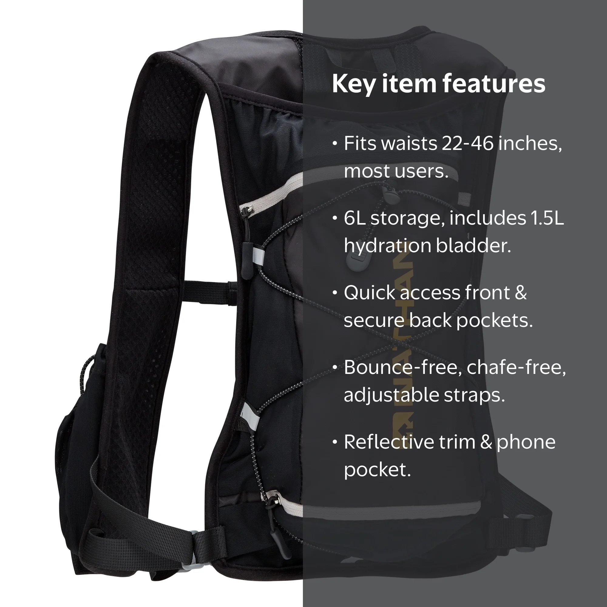 Nathan Hydration Crossbody Bag with SEALED 750mL Water Bladder and Hose Amazon.com : Nathan 1.5L Hydration Bladder BPA Free, 1.5  main image 3