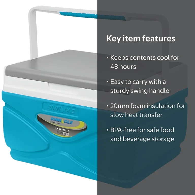 Pinnacle Thermoware, Portable Picnic Cooler, 4.5 L, Blue - Walmart.com Pinnacle Thermoware, Portable Picnic Cooler, 4.5 L, Blue - Walmart.com