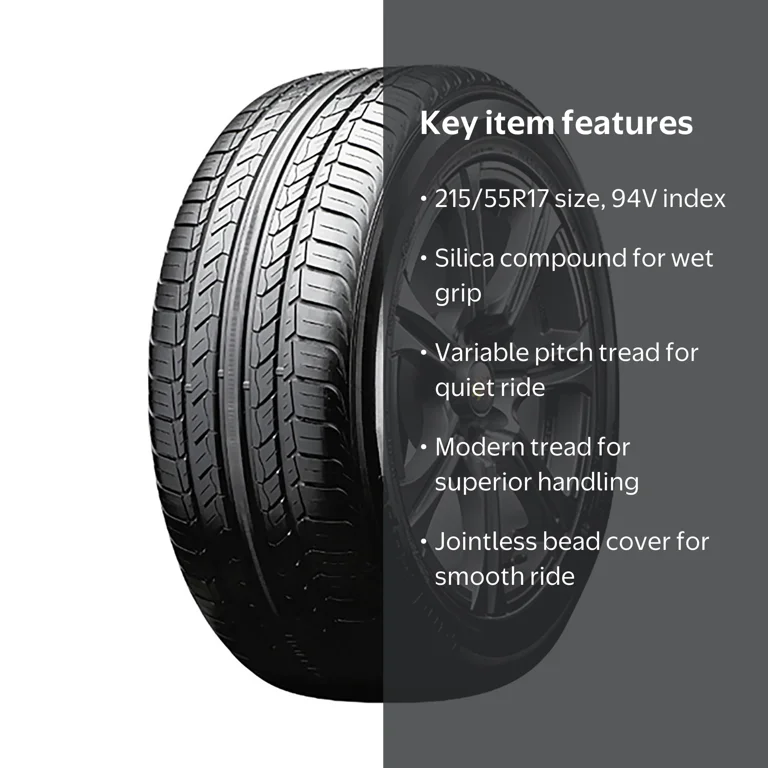 Summit, Passenger Tire, 215/55R17 94V All Season, Touring