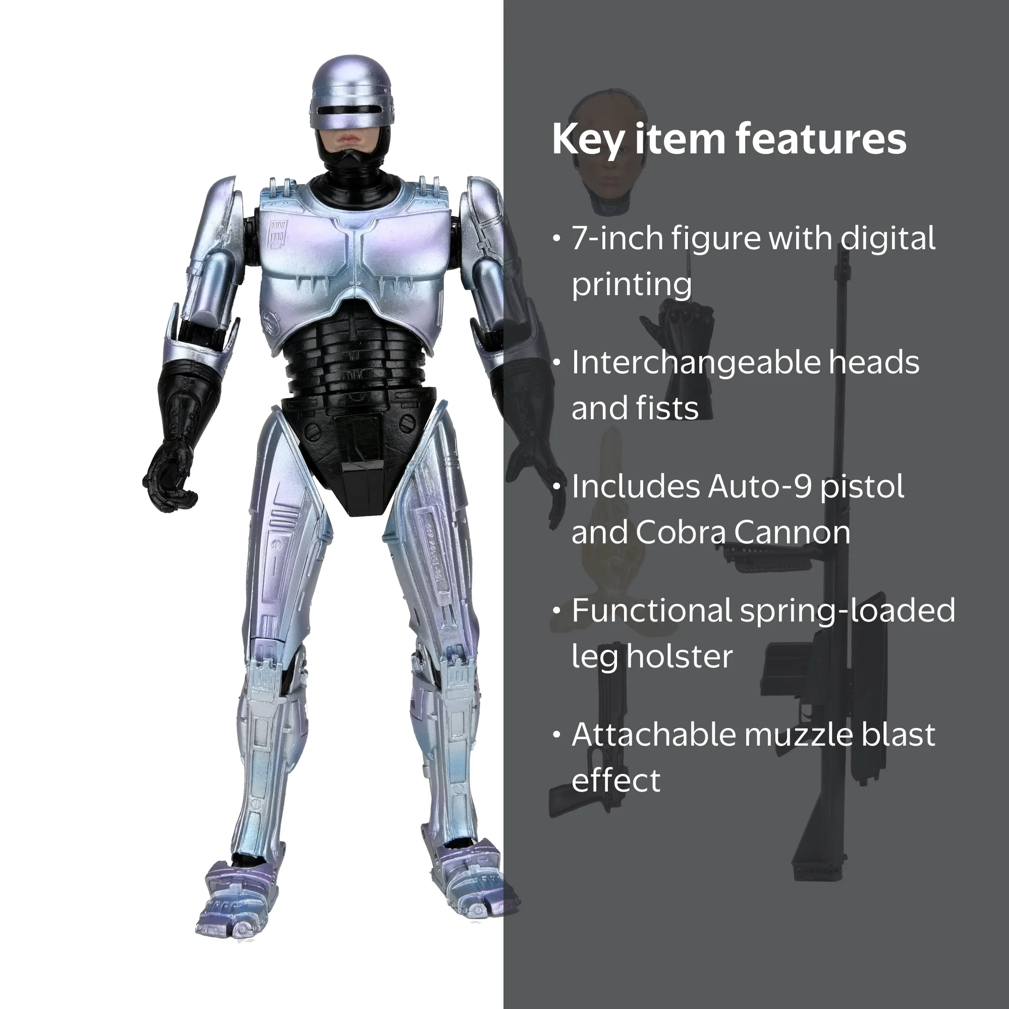 NECA Ultimate Robocop 7IN Action Figure with Accessories