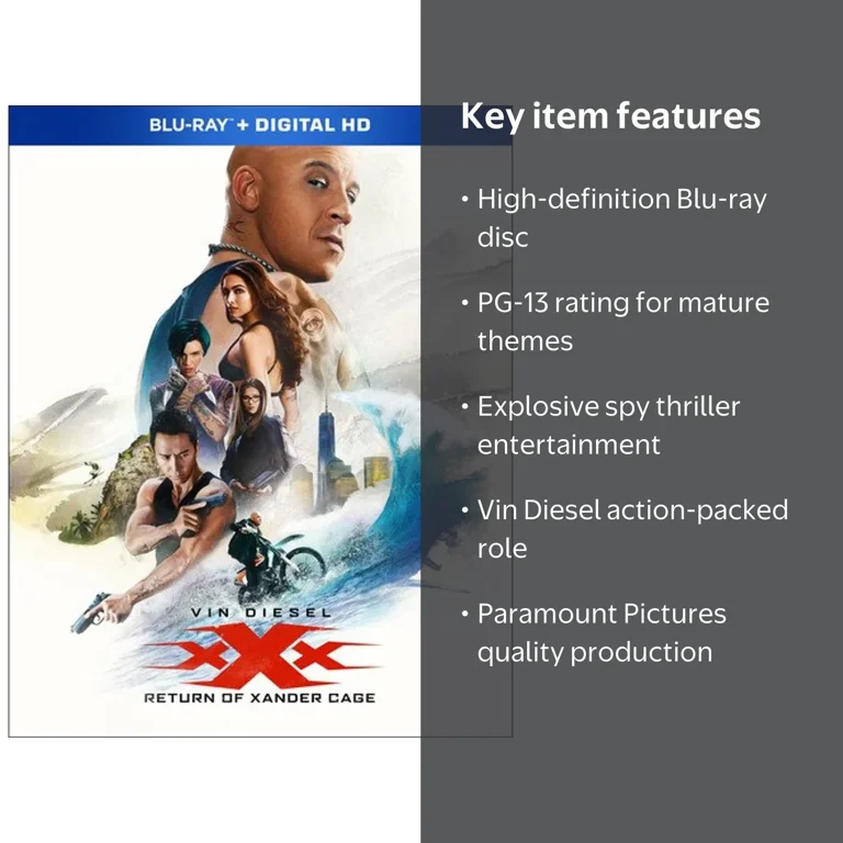 xXx: Return Of Xander Cage (Blu-ray) - Walmart.com