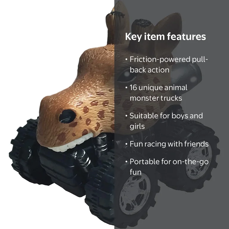 セガトイズ 牛型おもちゃ 引っ張るタイプ Wild Zoomies Giraffe from Deluxebase – Friction-Powered Monster