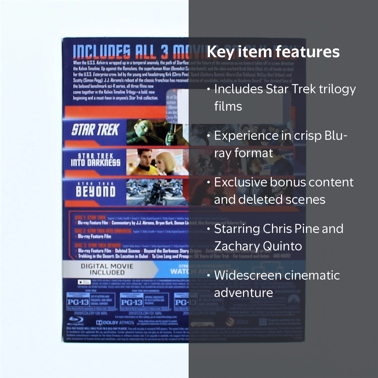 Star Trek Trilogy Collection [Blu-ray] - Walmart.com