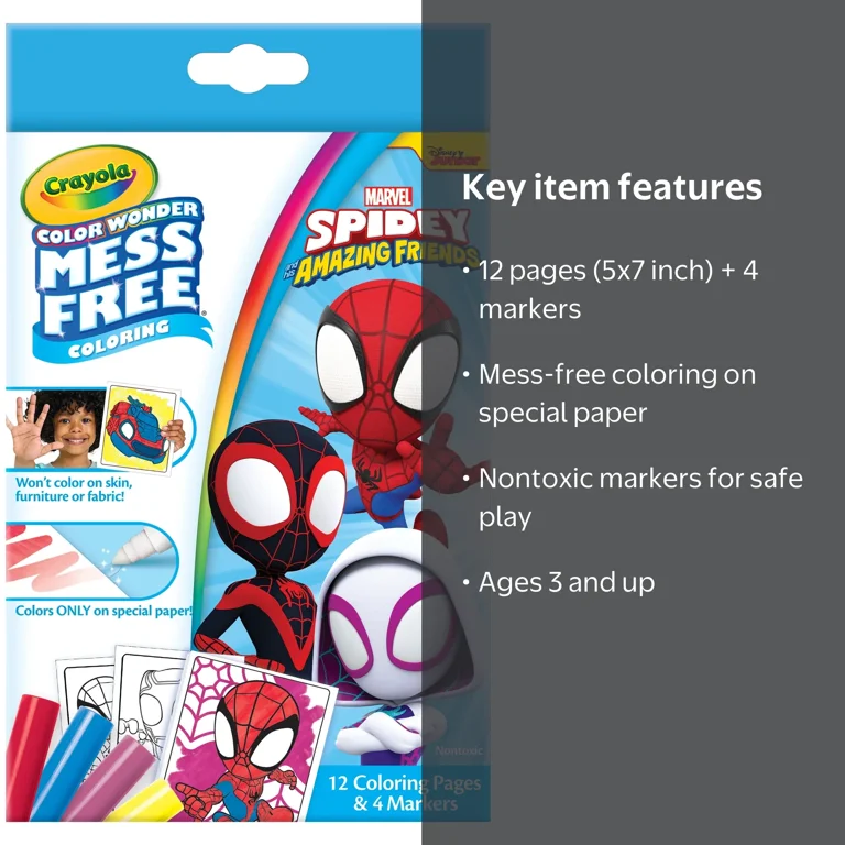 Crayola Color Wonder Spidey & His Amazing Friends Mini Box Set