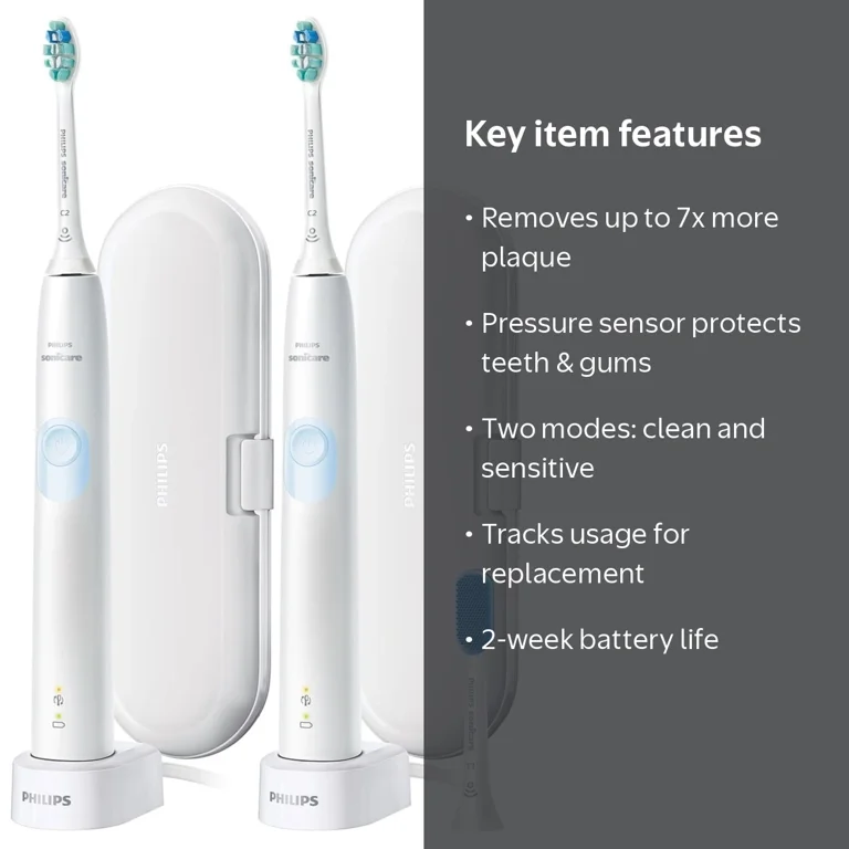 Philips Sonicare ProtectiveClean 4300 Electric Toothbrush, Optimal