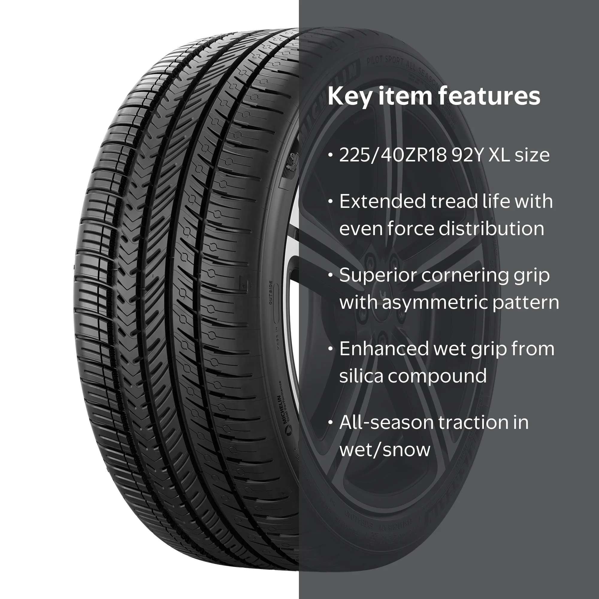 Michelin Pilot Sport All Season 225/40ZR18 92Y XL Ultra-High