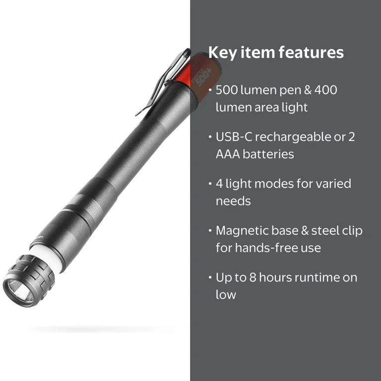 nebo csi flashlight Quatro 5520 Emergency Fire Equipment ensuring that even rainstorms wont dampen your tasks or adventures NEBO, Pen Light, Inspector 500+