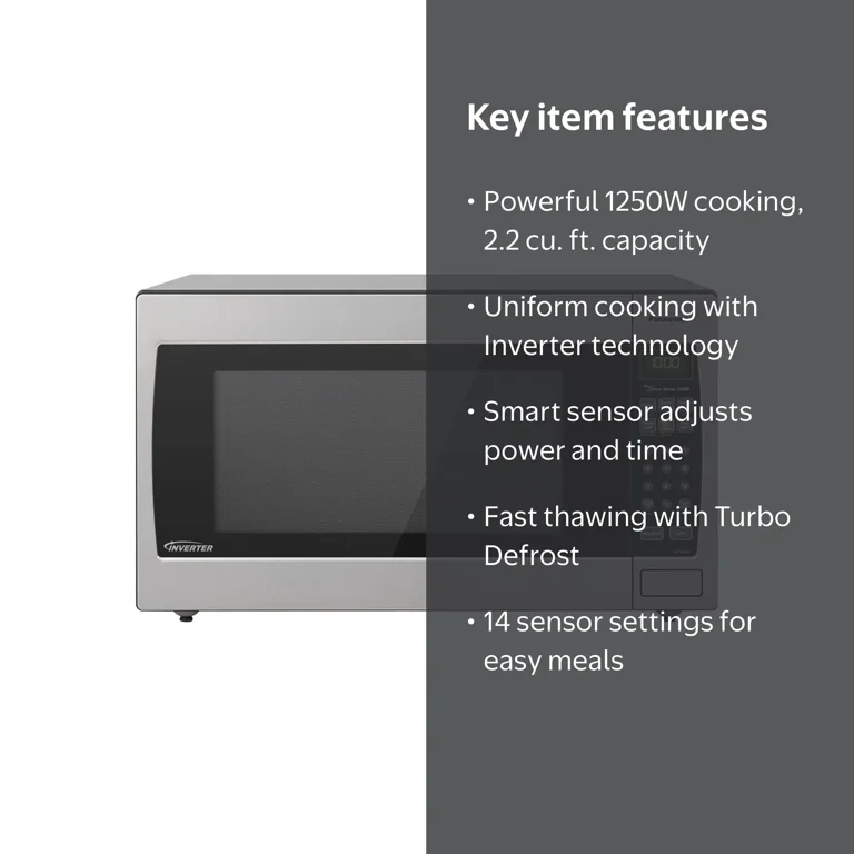 Panasonic 2.2-cu. ft. 1250W Countertop Microwave with Inverter