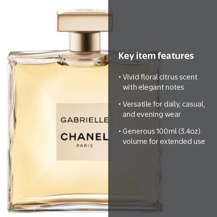 CHANEL, Eau De Parfum Spray, 3.4 oz, Floral Citrus Fragrance CHANEL, Eau De Parfum Spray, 3.4 oz, Floral Citrus Fragrance
