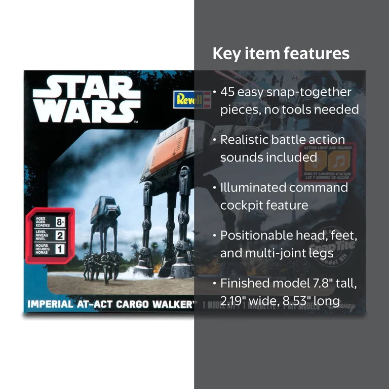 Revell SnapTite Build & Play Imperial AT-AT Cargo Walker Building