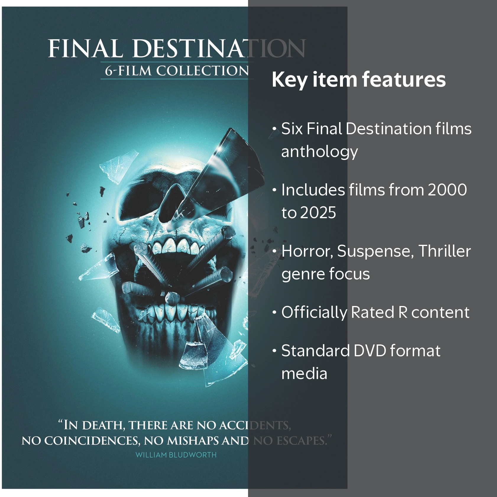 Open Box) Final Destination 6-Film Collection (DVD), Horror, New