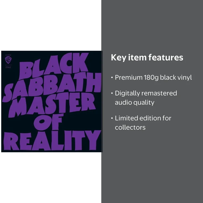 Rhino Outdoors, Vinyl, Master Of Reality, Limited 180g Black LP