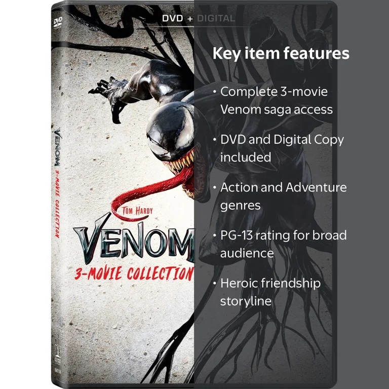 Sony, Venom 3-Movie Collection, DVD Digital Copy, Action - Walmart.com