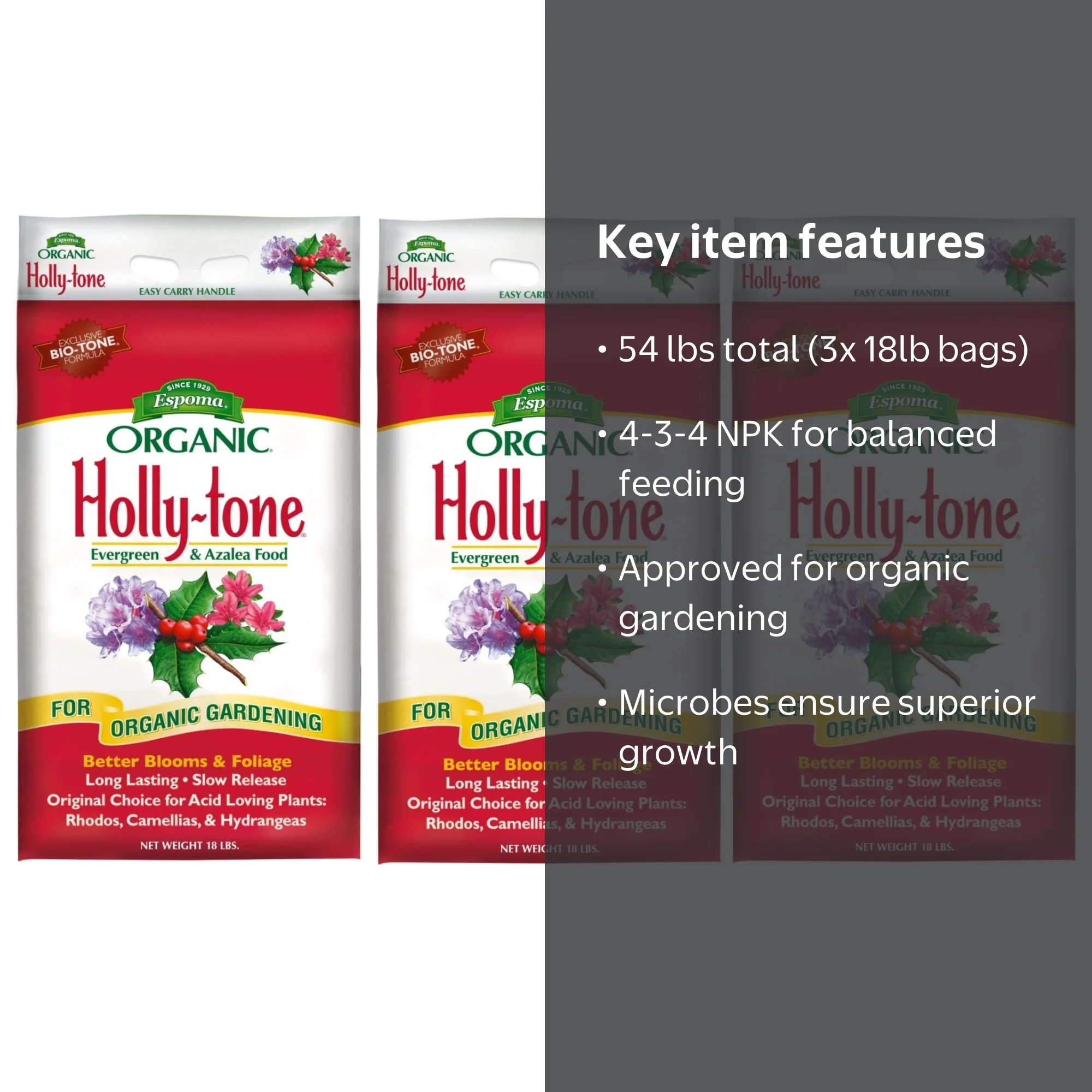 Espoma Holly-tone 4-3-4 Plant Food, Acid-Loving Fertilizer for