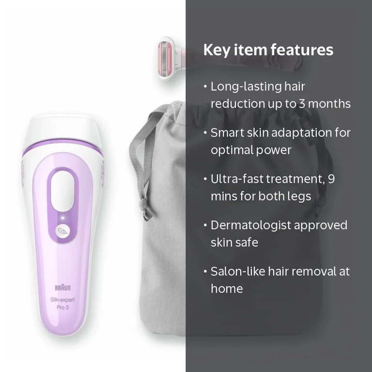新品未開封　BRAUN Silk-expert Pro 3 IPL式光美容器 Braun Silk Expert Pro 3 PL3012 IPL Hair Removal for Women