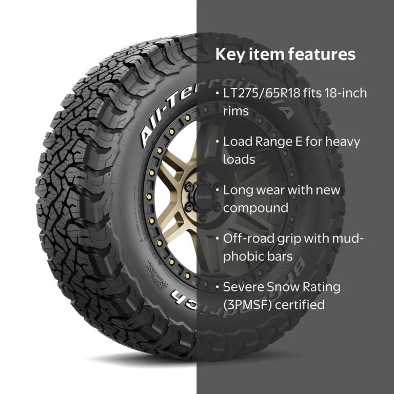 BFGoodrich All-Terrain T/A KO3 LT275/65R18 123/120S E - Walmart.com