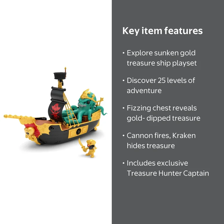 Treasure X Action Adventure Sunken Gold Real Gold Dipped Treasure